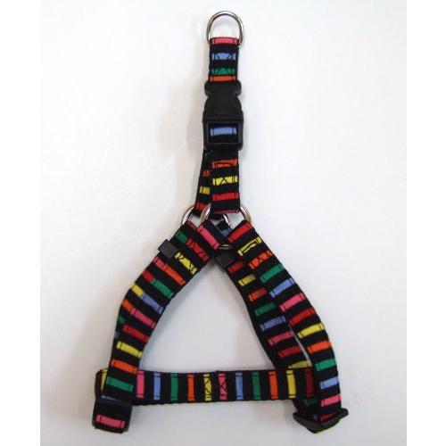 岡野 ONS ストライプハーネス #10 マルチブラック (猫・超小型犬)