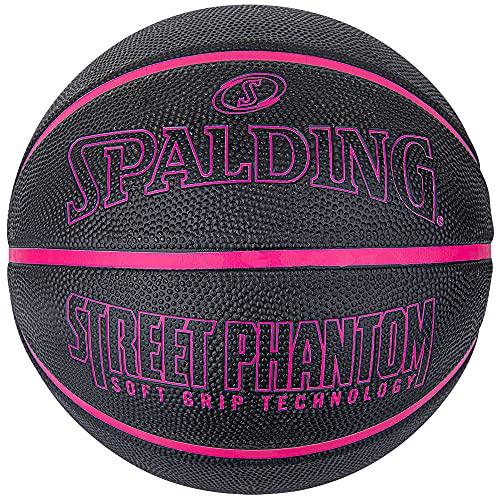 SPALDING(スポルディング) バスケットボール ストリートファントム ブラック×ピンク 6号球...