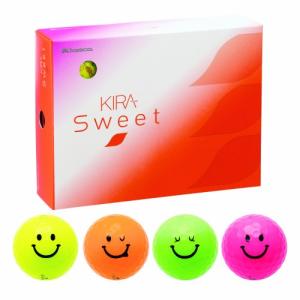 キャスコ(Kasco) ゴルフボール KIRA SWEET キャラ1ダース(12個入り) 4色入り｜hapitize