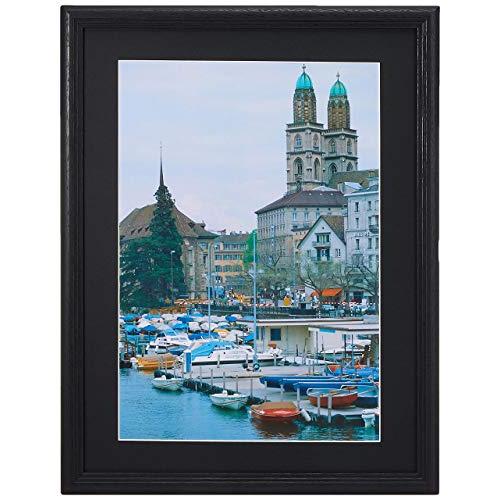 FUJICOLOR 木製額縁 IM-30 ワイド4切 ブラック 407482