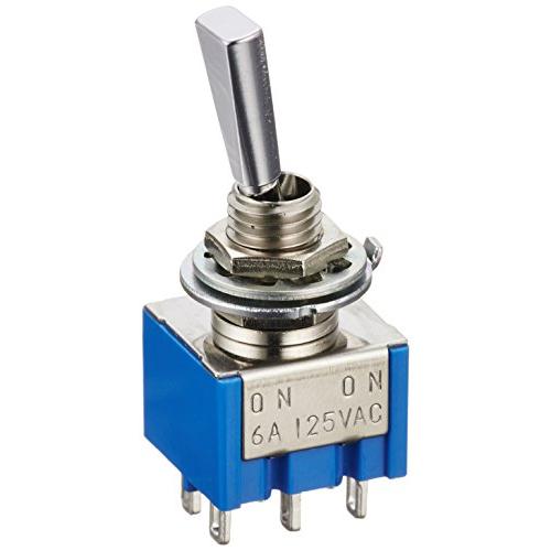 SCUD ミニスイッチ、ON-ON クローム ON-ONC