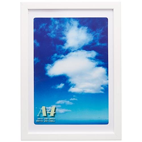 FUJICOLOR 額縁 デジフォトフレームD4 A4(B5用マット付) A4 木製 ホワイト 22...