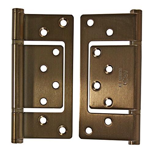 和気産業 フラッシュ丁番 DX 102MM アンバー 建築 建具 家具 BHー379