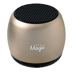Magii マギー プロジェクト琉球 ミニスピーカー mini speaker ゴールド セルフィー機能 ハンズフリー 35.6mm×30.5m｜hapitize