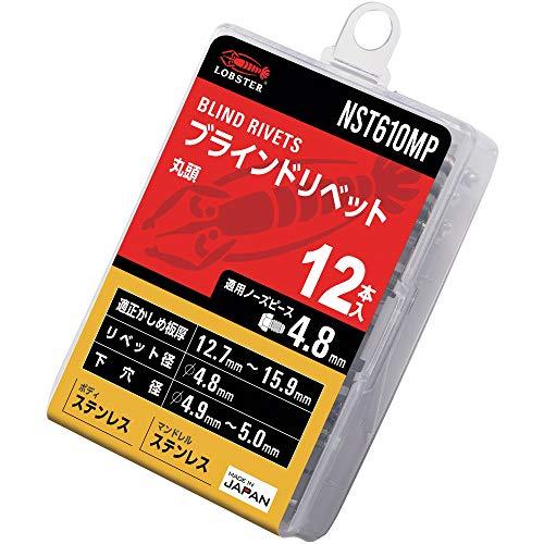 ロブテックス(エビ) ブラインドリベット エコパック ステンレス/ステンレス 6-10 (12本入)...