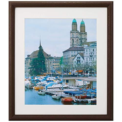 フジカラー FUJICOLOR 木製額縁 IM-30 4切 ブラウン 407390