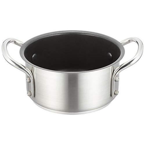 遠藤商事 業務用 ムラノ 外輪鍋 16cm IH対応 18-8ステンレス/内面テフロン加工 ASTI...