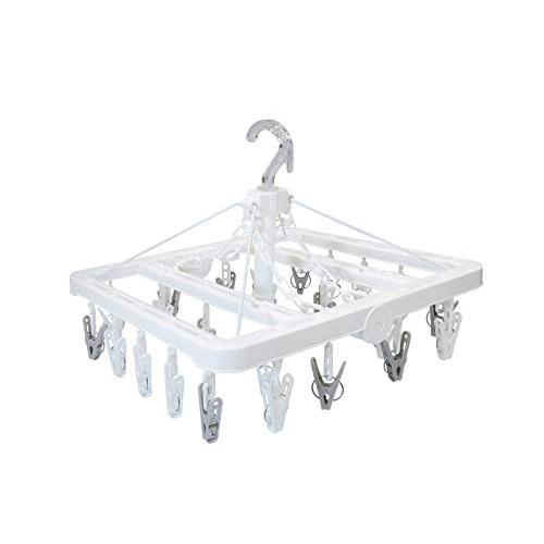 東和産業 洗濯物ハンガー ホワイト 約28×38×34cm UD浴室干し小物干しハンガー カモイにも...