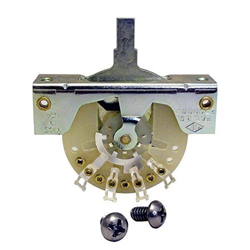 SCUD CRL製レバースイッチ 5way 取付ビス付 ノブ別売り CRL-5W