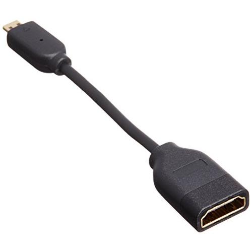 エレコム HDMI (メス) - micro HDMI (オス ) 変換アダプタ 10cm ブラック...