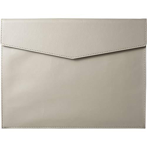 キングジム ドキュメントケース レザフェスU 合成皮革 A4 グレー 1997LU-GY