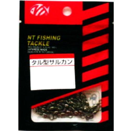 NTスイベル(N.T.SWIVEL) タル型サルカン ブラック ハンガーパック 50個入 #12