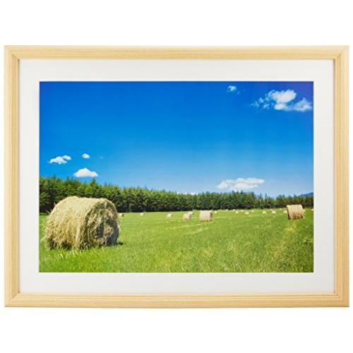 FUJICOLOR 額縁 YM-3 アクリル 木地 A3 木製 ベージュ 22469