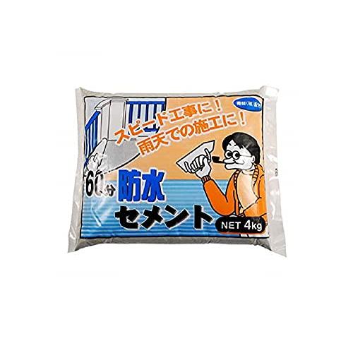 家庭化学 60分防水セメント グレー 4kg