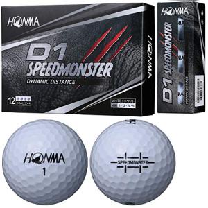本間ゴルフ HONMA ボール D1 スピードモンスター ボール 5ダースセット 5ダース(60個入り) ホワイト｜hapitize