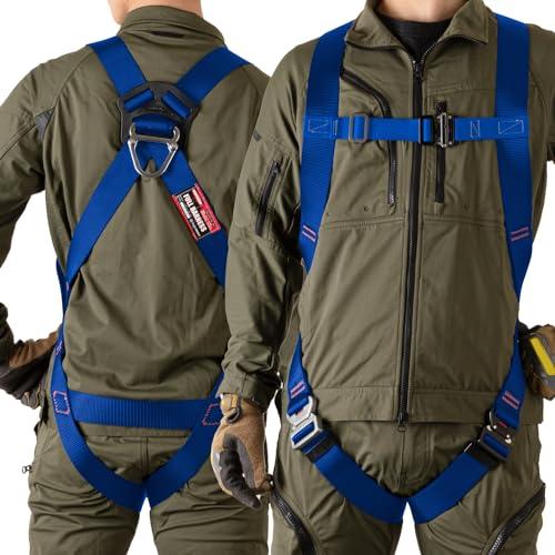 [藤井電工] 新規格 フルハーネス型 ライトハーネス フルハーネス本体のみ ブルー 青 Mサイズ T...