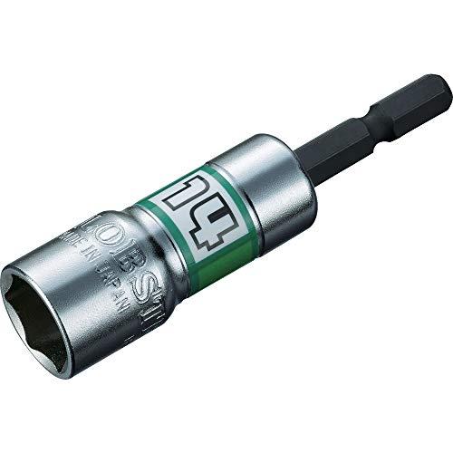 ロブテックス 電ドルソケット ストロック ショートタイプ 14mm 6角 DS14SS 対辺寸法(m...