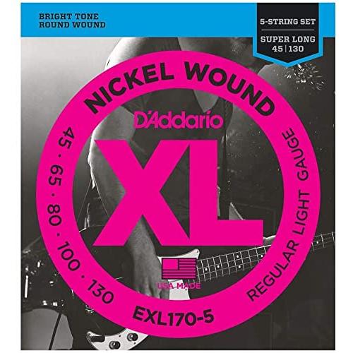 D'Addario ダダリオ ベース弦 ニッケル Long Scale 5弦 .045-.130 E...