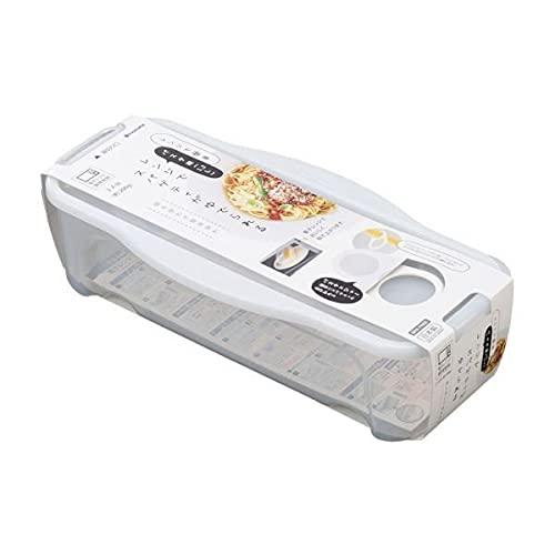 イノマタ化学（株） 電子レンジ調理器 パスタ用 クリアーホワイト 容量１．３Ｌ