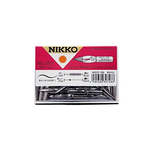 日光 ペン先 N357サジクローム 100本入 N357C100