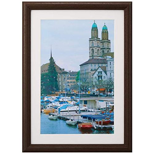 FUJICOLOR 木製額縁 IM-30 ワイド6切 ブラウン 407383