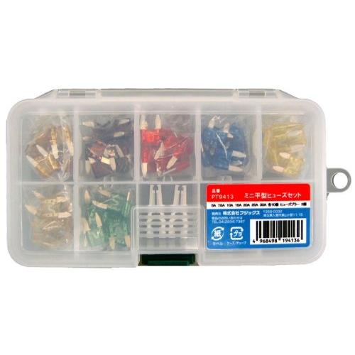 FUJIX [ フジックス ] ミニ平型ヒューズセット プラー2個付 5~30A 各10個 [ 品番...