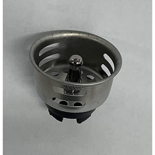 SANEI 流し排水栓ゴミ受 水止め機能付き 直径43mm ステンレス PH62F-S