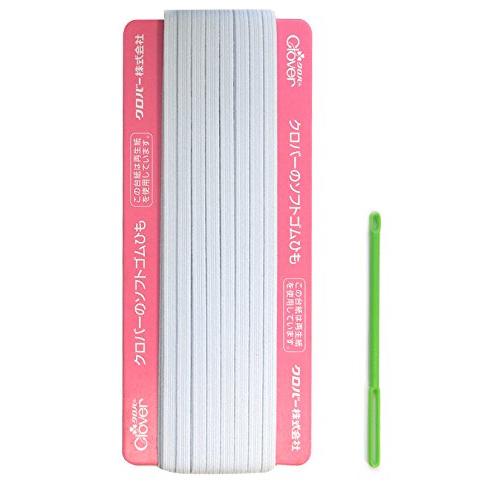 Clover ソフト替えゴム 抗菌防臭加工 6コール 白 26-053