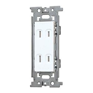 東芝ライテック E'S 扉付ダブルコンセント ニューホワイト NDG2122S WW｜hapitize