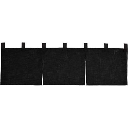 サンメルヘン のれん 無地 黒 001-01 綿 麻 日本製 YHV0107