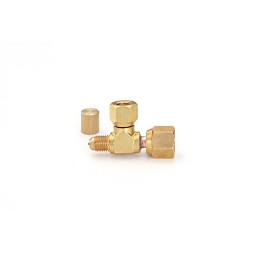 イチネンTASCO TA382KJ T型ゲージアダプタ(1/4X5/16横式) (5/16フレアタイ...