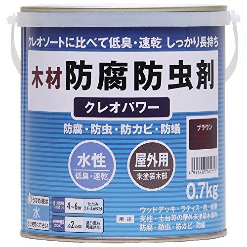 和信ペイント クレオパワー ブラウン 0.7kg 800351