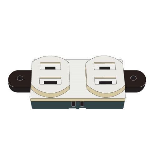 Nichido 日動工業 日動 電工ドラム交換用 ダブルコンセント 2PN-WB
