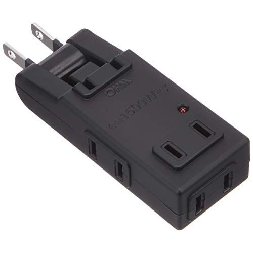 オーム(OHM) 雷に強いマイクロタップ 4個口 黒 [品番]00-6959