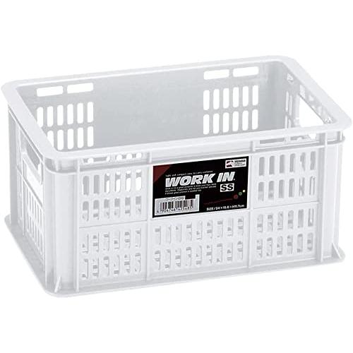 天馬(Tenma) 側面に持ち手が付いているシンプルな収納ボックス バスケット コンテナ ワーク・イ...