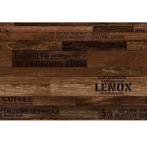 壁紙の上から簡単模様替え リノベウォールシート WAS-100 スタンプウッド 250cm×90cm...