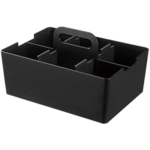 JEJアステージ 収納ボックス デスクトート デスクオーガナイザー 積み重ね 日本製 ブラック 幅2...