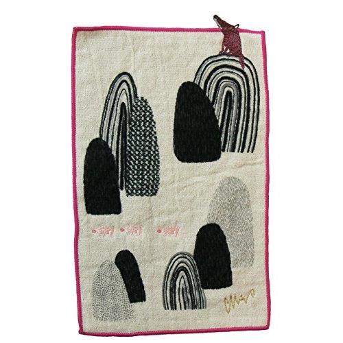 楠橋紋織 morita MiW 小さなポケットハンカチ トオボエオオカミ パープル A-64791-...