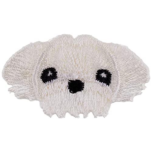 稲垣服飾 ドッグス シールワッペン マルチーズ シール・アイロン接着 両用 DOG011