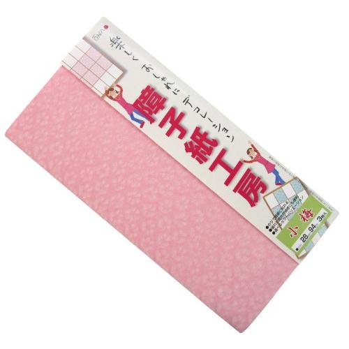 大直 補修用障子紙 28cm×94cm(3枚入り) 美濃判 障子紙工房 小梅 桃色 KK-05