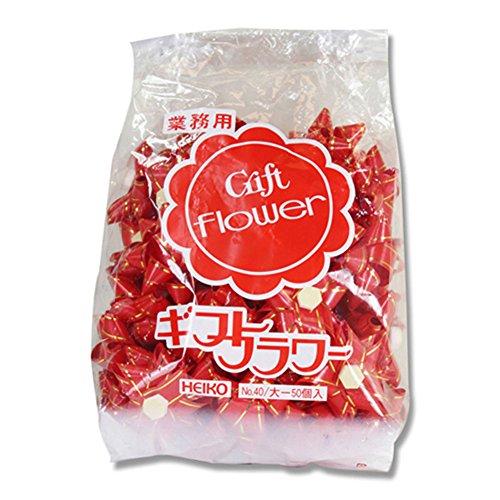 シモジマ ヘイコー リボンシール ギフトフラワー 業務用 18mm アカ 50個入 00145690...