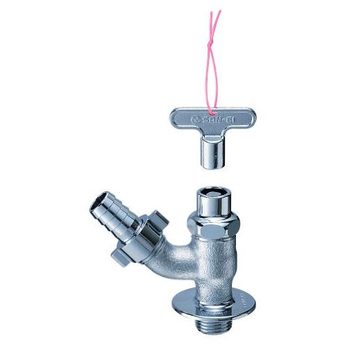 SANEI 共用散水栓 カギ式水栓 散水ホース接続用 呼び13 Y86J-13