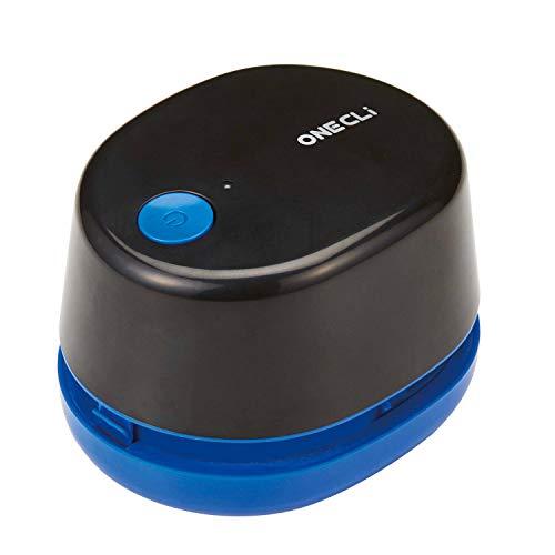 クツワ 卓上掃除機 ワンクリ 充電式 ブラック RE039BK