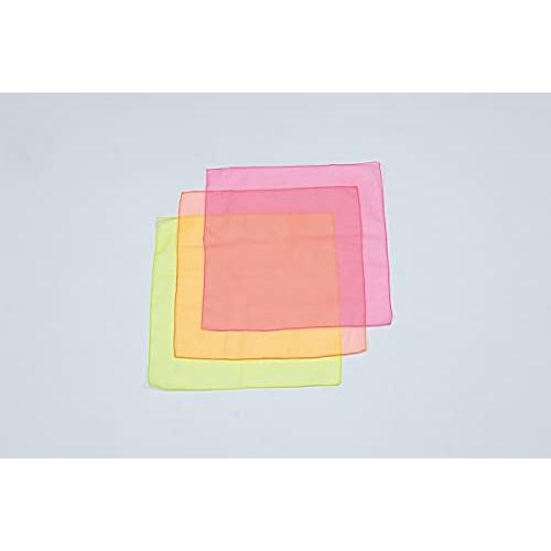 TOEI LIGHT(トーエイライト) 浮遊スカーフ B-3516 ピンク・オレンジ・黄 (約)45...