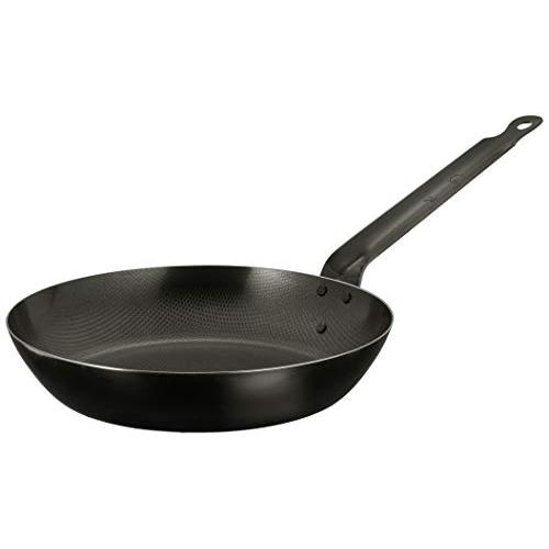 遠藤商事 TKG 鉄フライパン 24cm 表面凹凸模様のエンボス加工食材との接触面積が小さくなる為こ...