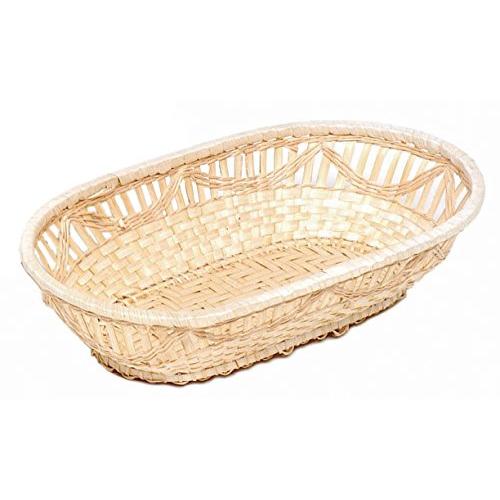 萬洋 白竹小判 バスケット Sサイズ 21×12cm 16-303