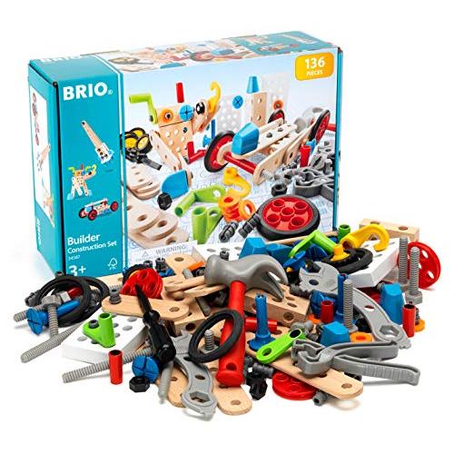 BRIO (ブリオ) ビルダー コンストラクションセット [全136ピース] 対象年齢 3歳~ (大...