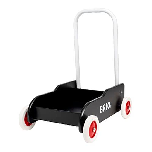 BRIO (ブリオ) 手押し車 ブラック 対象年齢 9か月~ (カタカタ ワゴントイ 木製 おもちゃ...