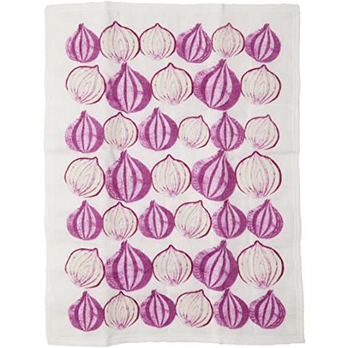 藤栄(FUJIEI) ハッピーモチーフ しあわせ重ね ふきん むらさき玉ねぎ 大判 30×40cm ...