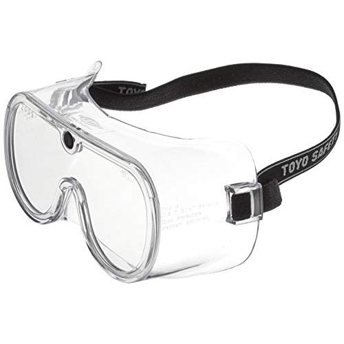 TOYO 防塵メガネ アスベスト作業用 レンズ:セルロース0.8mm No.1220 穴なしタイプ